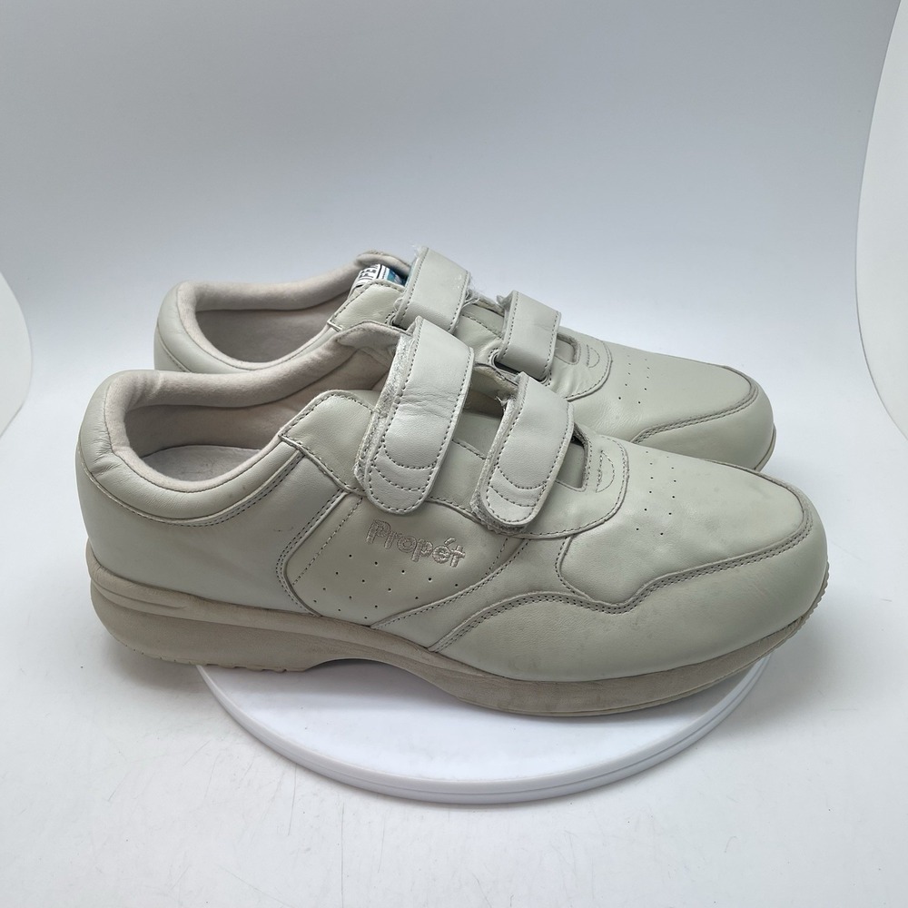 Propet Life Walker Shoes Mens 13 5E Beige Strap M3705 Comfort Walking Sneakers